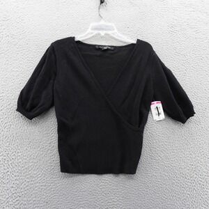 French Connection Black V-Neck Sweater